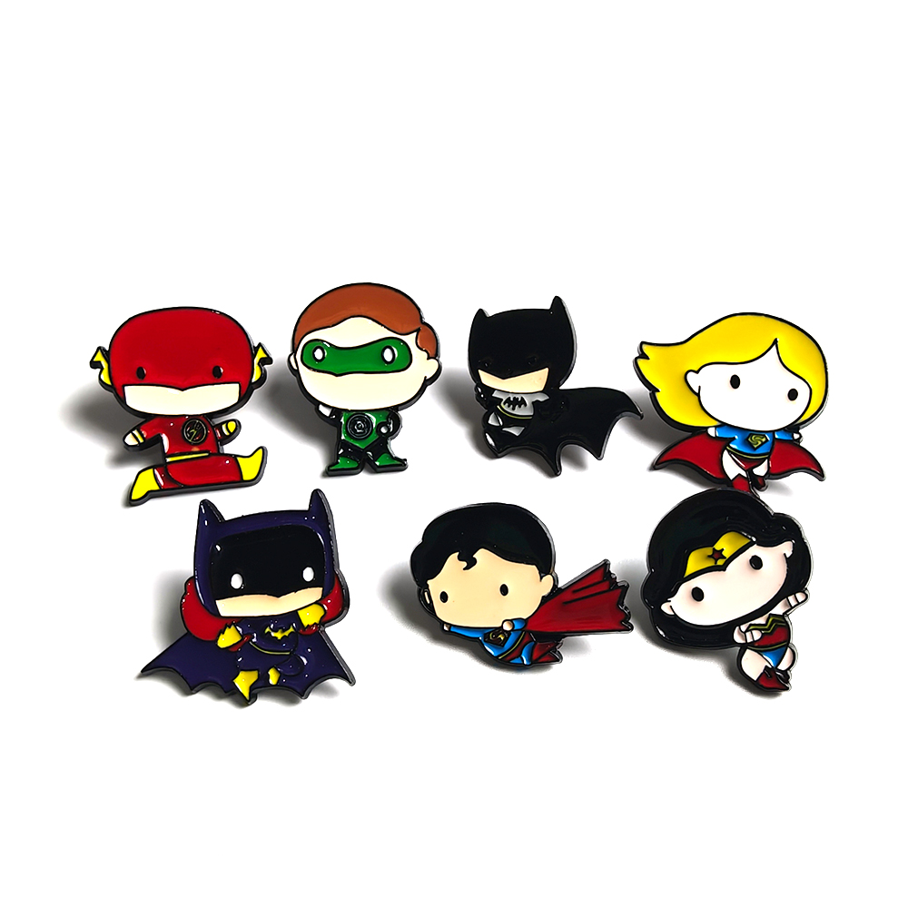 Embroidery Tulle - 7pcs Cartoon Anime Enamel Lapel Pins
