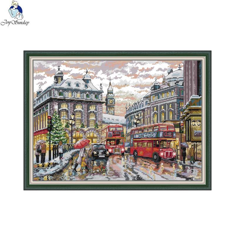 Embroidery Tas - Street View Joy Sunday Cross Stitch