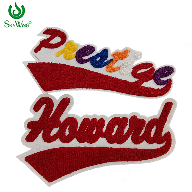 Embroidery Alphabet Designs - Custom Large Size Designer Red Chenille