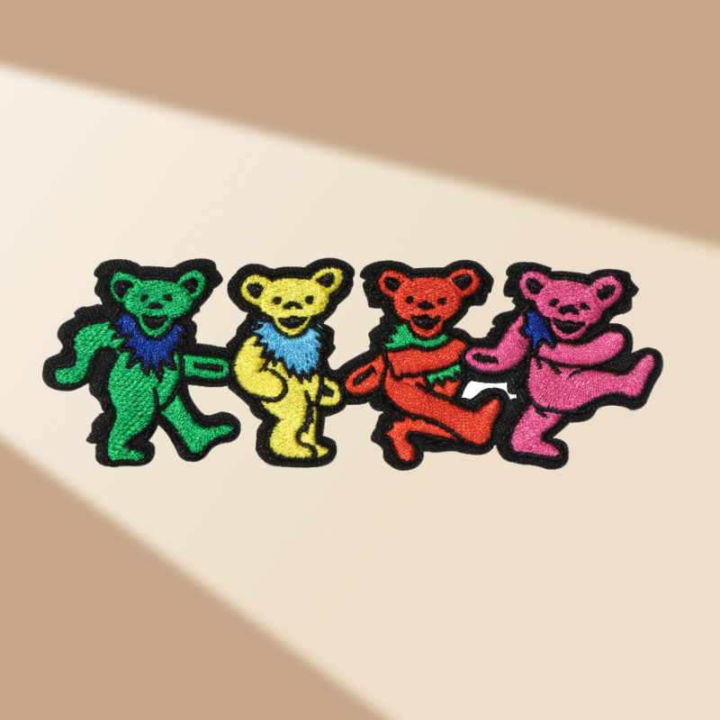 1PC Grateful Dead Dancing Bear - Embroidery Hat Machine incelemesi ve fiyatı