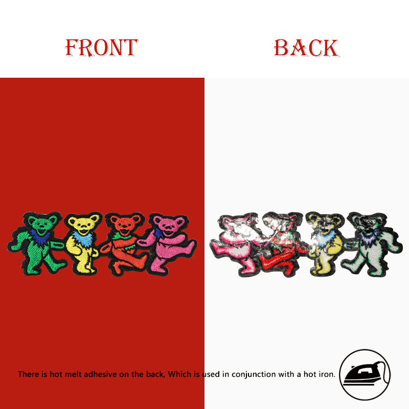 1PC Grateful Dead Dancing Bear - Embroidery Hat Machine incelemesi ve fiyatı