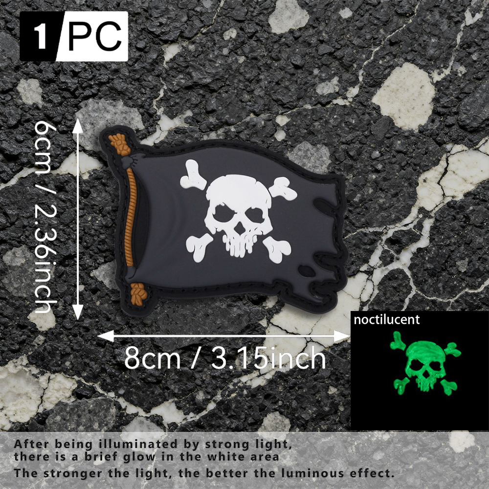 A Pirate Flag Pattern Pvc Mate - Embroidery Effect incelemesi ve fiyatı