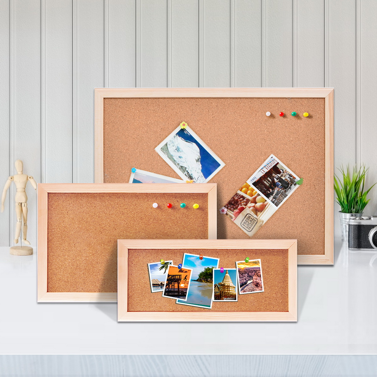 Vintage Pine Wood Frame Cork B - Frame Display Wood incelemesi ve fiyatı