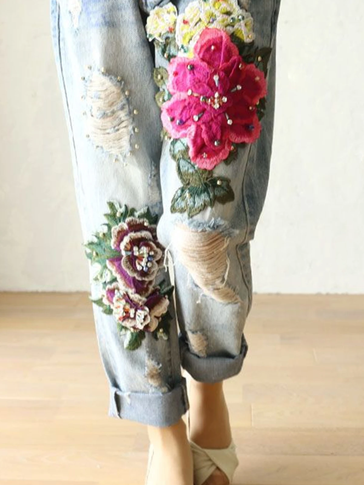 Women's Elegant Floral Embroid - Embroidery Effect incelemesi ve fiyatı