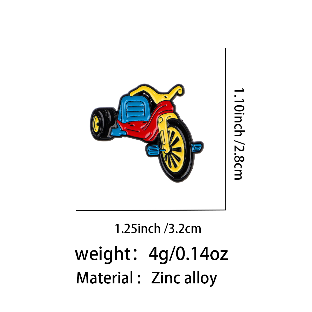Retro Bicycle Enamel Pin Vinta - Embroidery Tulle incelemesi ve fiyatı
