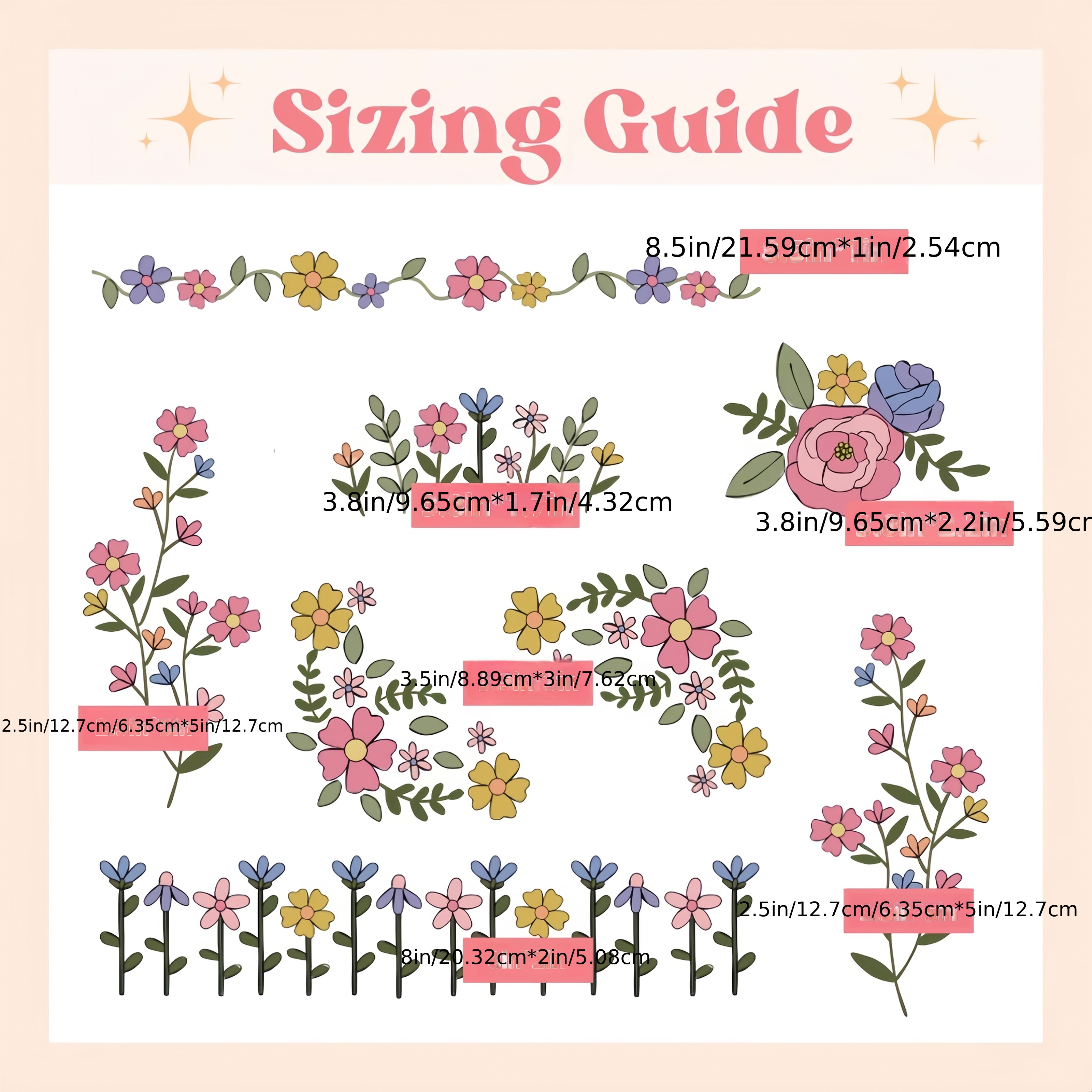 1 Set of 8pcs Colorful Graphic - Embroidery Meaning incelemesi ve fiyatı