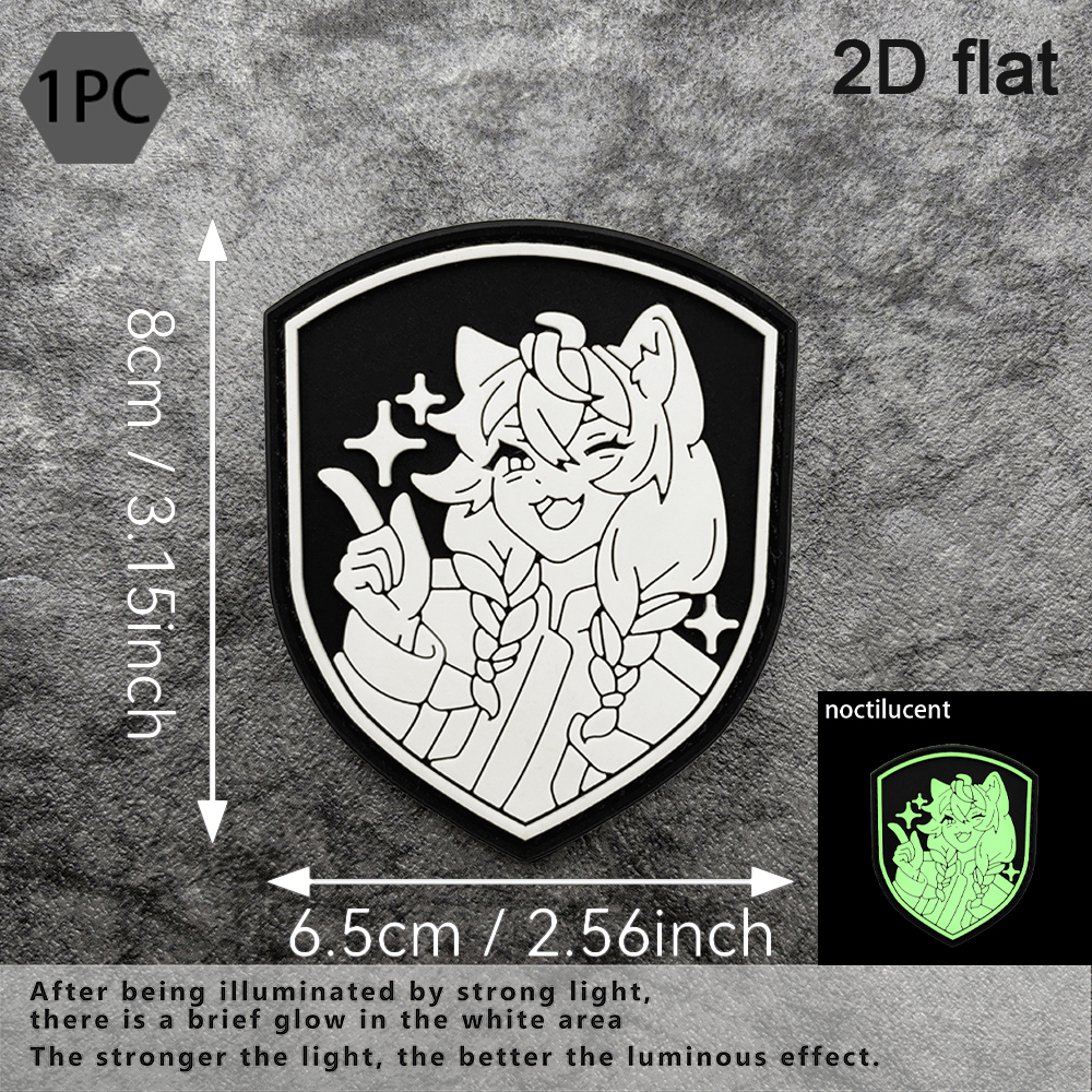 A Cat-Eared Girl Pattern Pvc P - Embroidery Effect incelemesi ve fiyatı