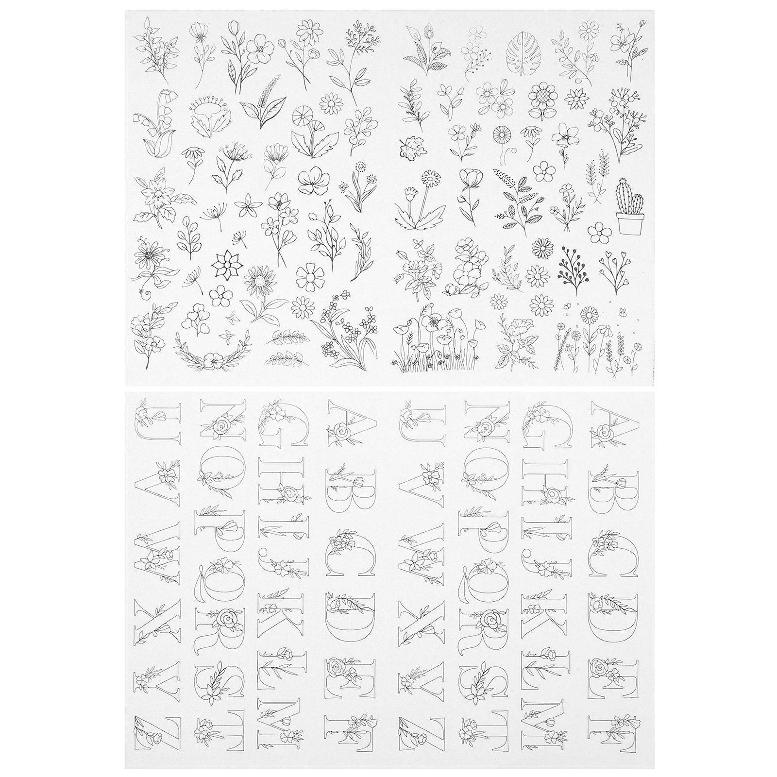 2pcs Sewing Patterns Templates - Embroidery Alphabet Designs incelemesi ve fiyatı