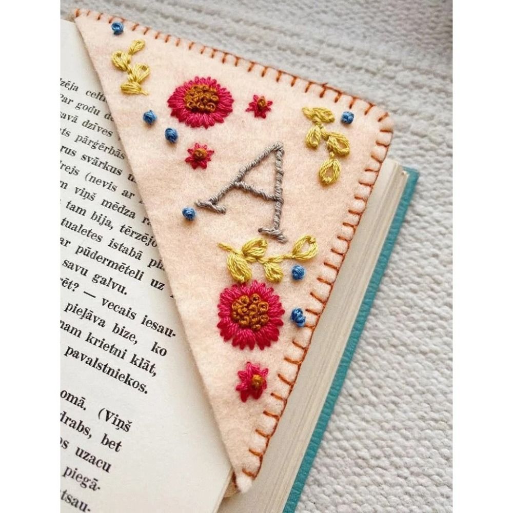 Felt Hand Embroidered Corner B - Embroidery Meaning incelemesi ve fiyatı