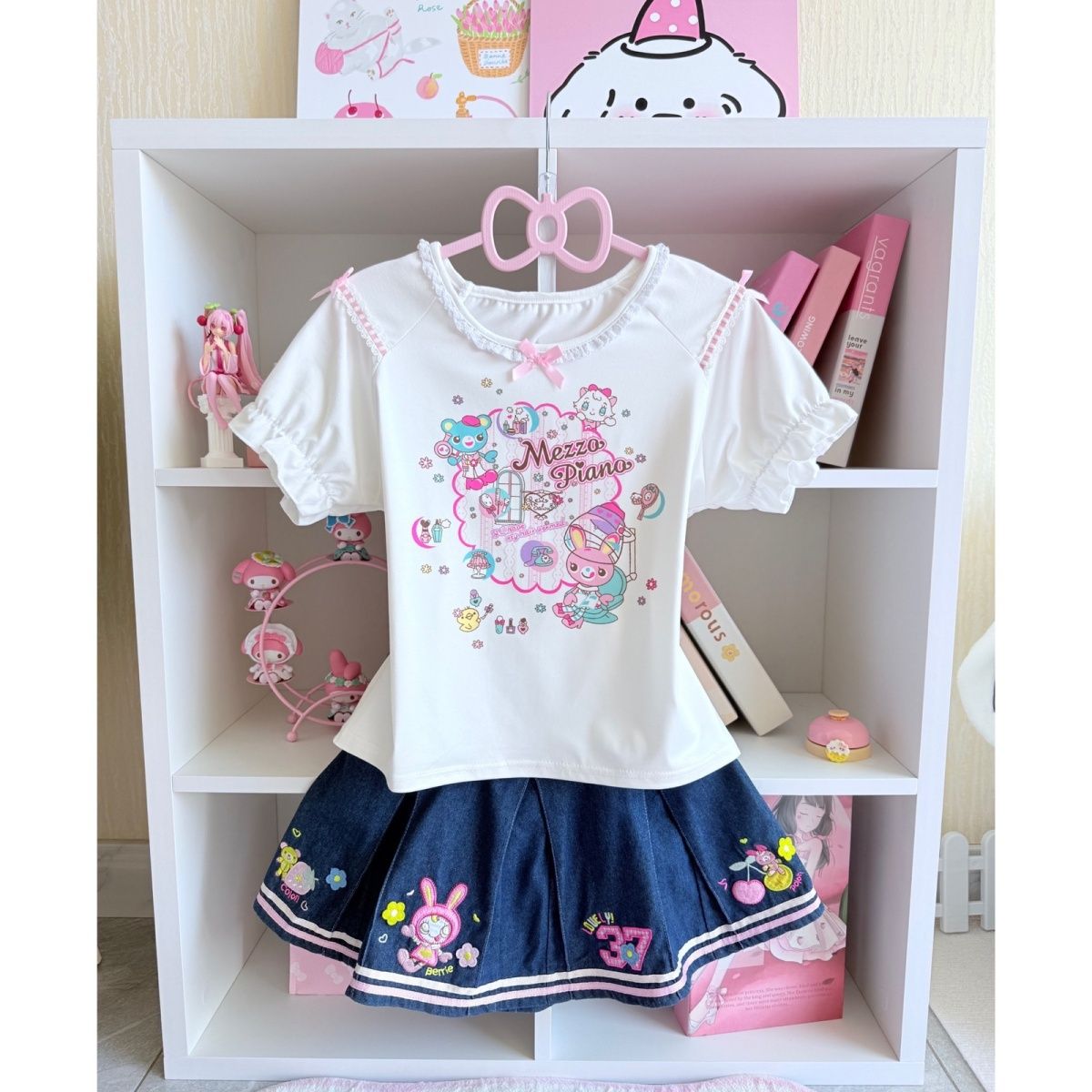 Japanese Sweet Skirt Sets Summ - Embroidery Tshirt incelemesi ve fiyatı