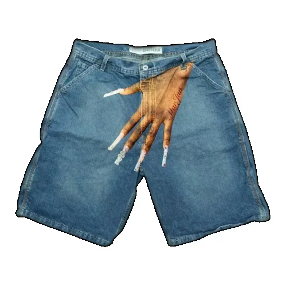 American Y2k Hands Print Short - Embroidery Meaning incelemesi ve fiyatı