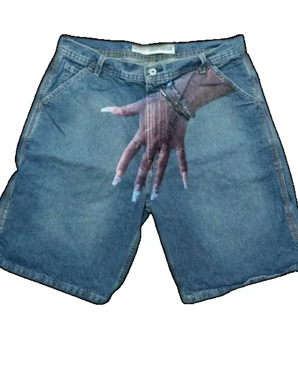 American Y2k Hands Print Short - Embroidery Meaning incelemesi ve fiyatı