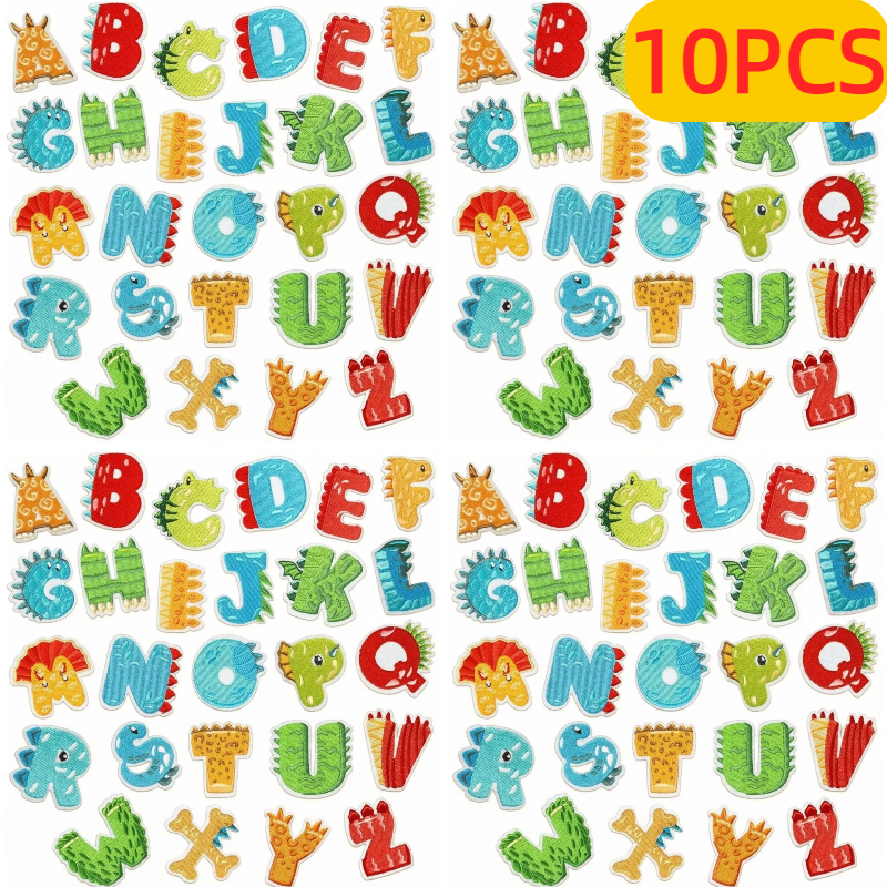 10PCS Wholesale Colorful Engli - Embroidery Alphabet Designs incelemesi ve fiyatı