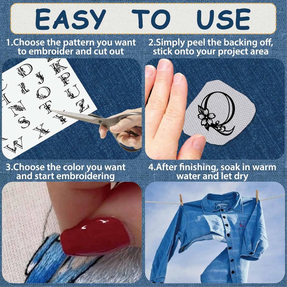 Letter A-Z Water Soluble Embro - Embroidery Paper incelemesi ve fiyatı