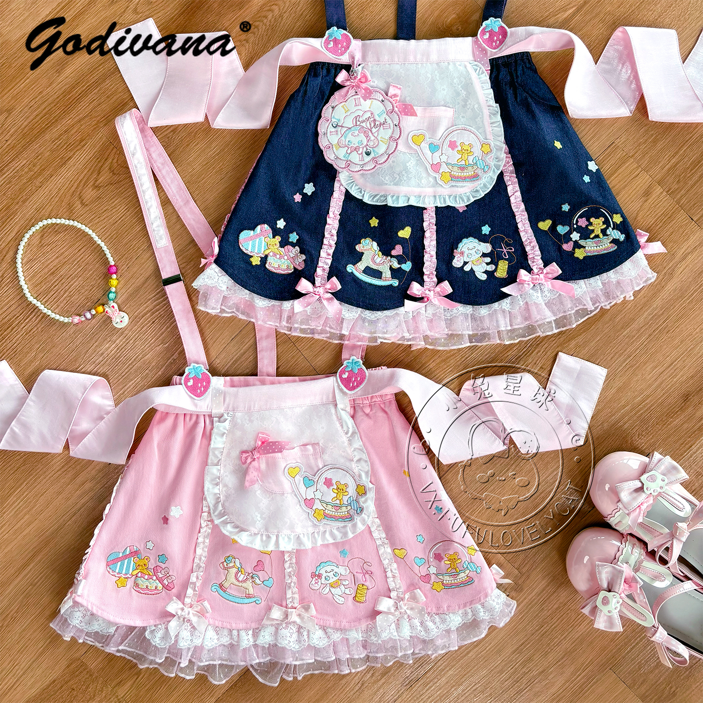 Lolita Daughters Clothes Cute  - Embroidery Tshirt incelemesi ve fiyatı