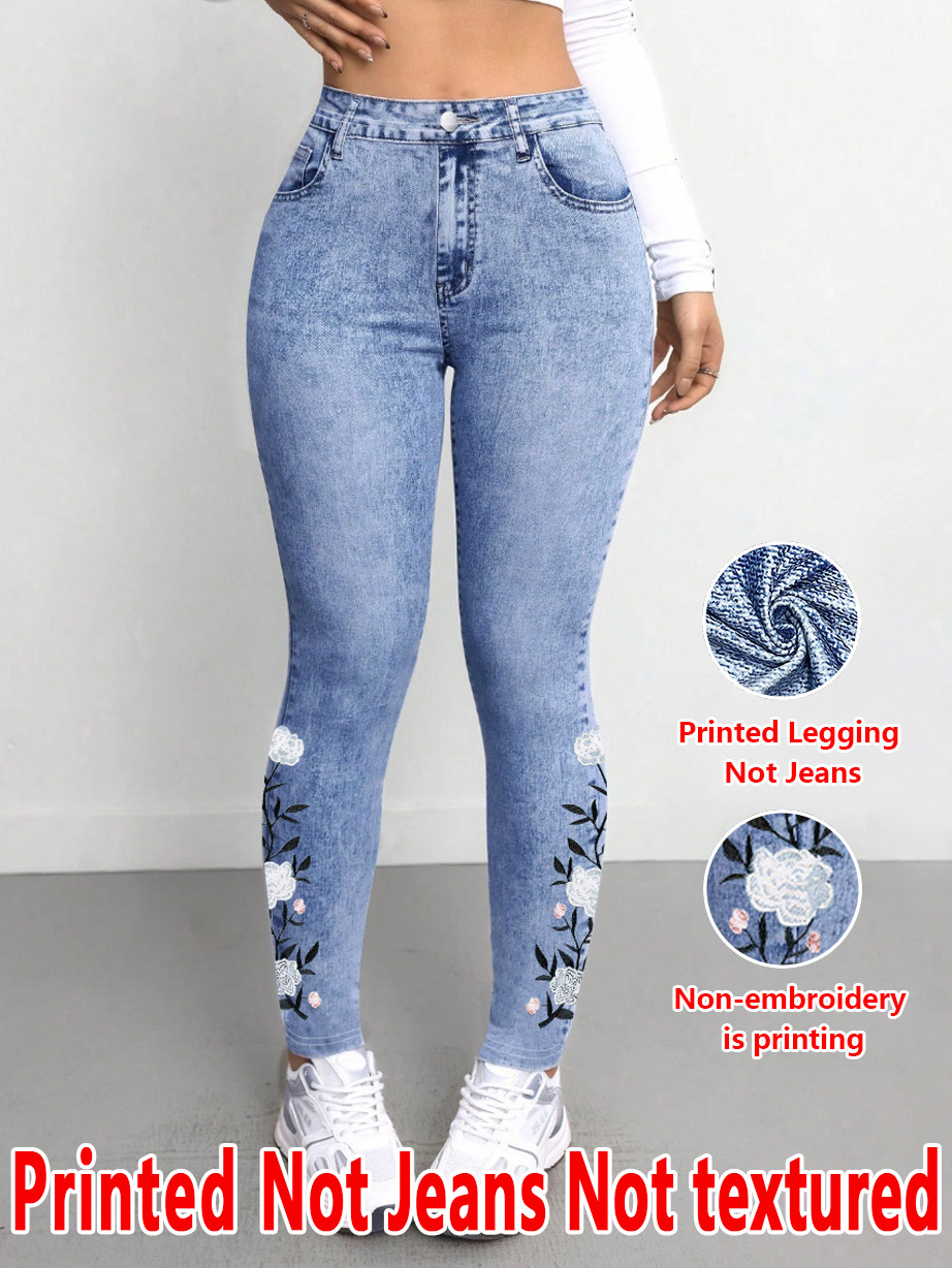 1293 [Printed Pants - Not Deni - Embroidery Effect incelemesi ve fiyatı