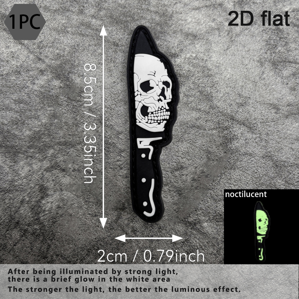 A Small Skull Pattern Pvc Patc - Embroidery Effect incelemesi ve fiyatı