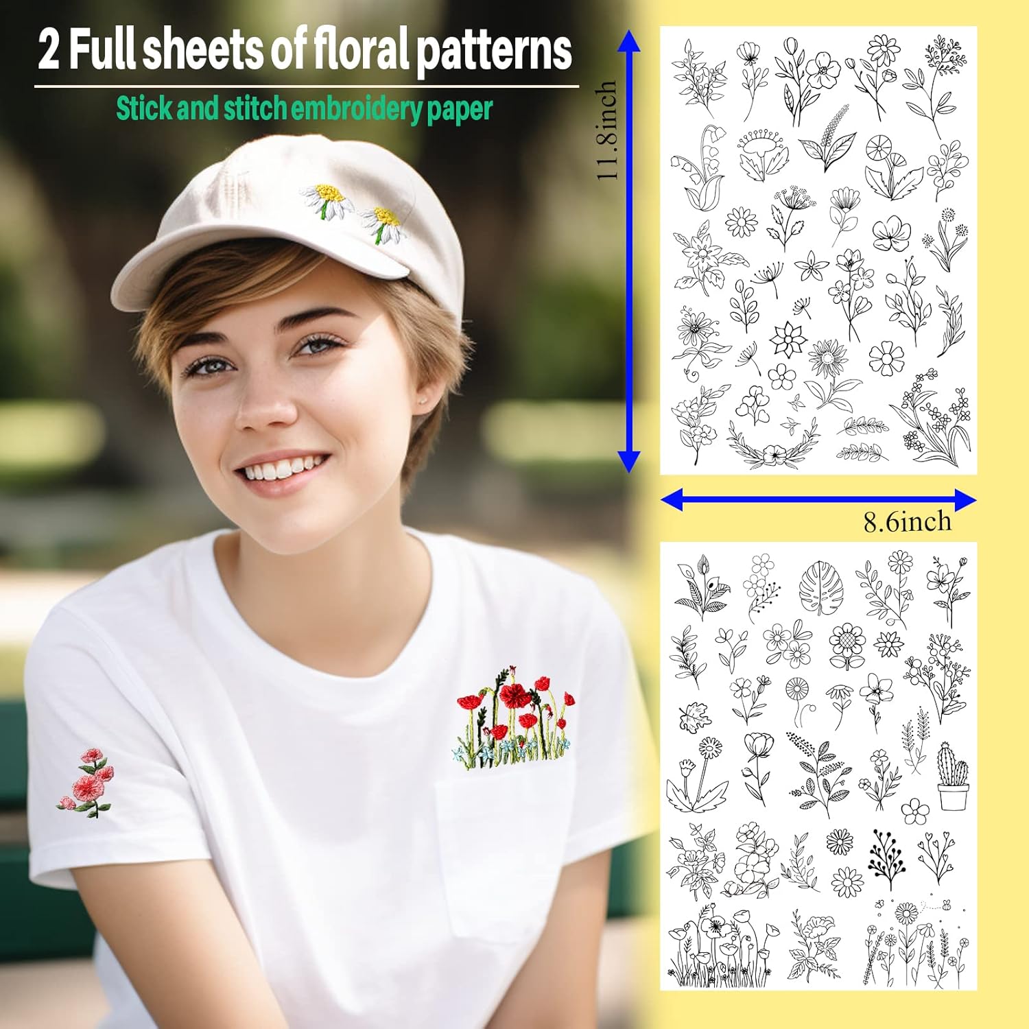 72Pcs Water Soluble Stabilizer - Embroidery Meaning incelemesi ve fiyatı