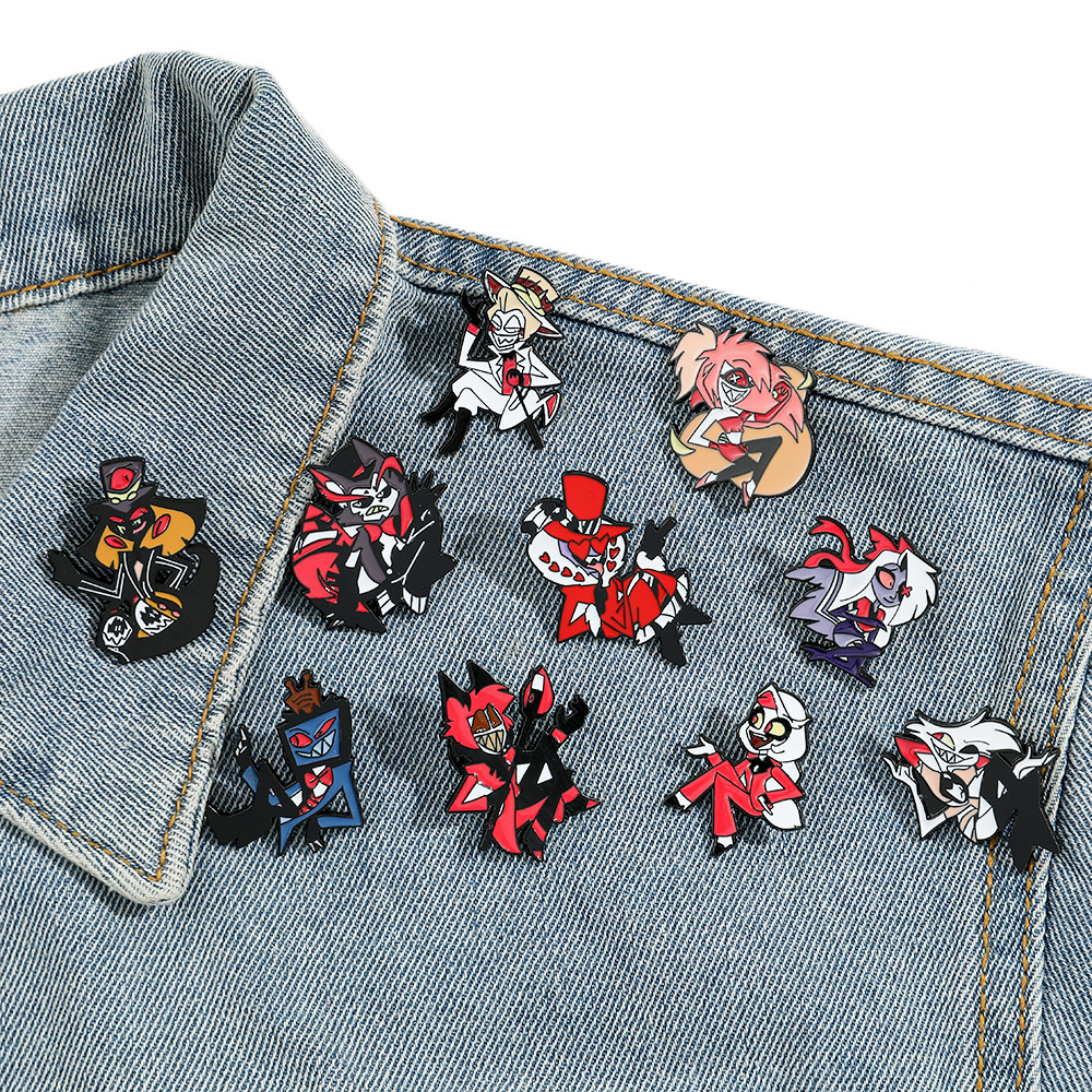 Hazbin Hotel Enamel Pin Brooch - Embroidery Tulle incelemesi ve fiyatı