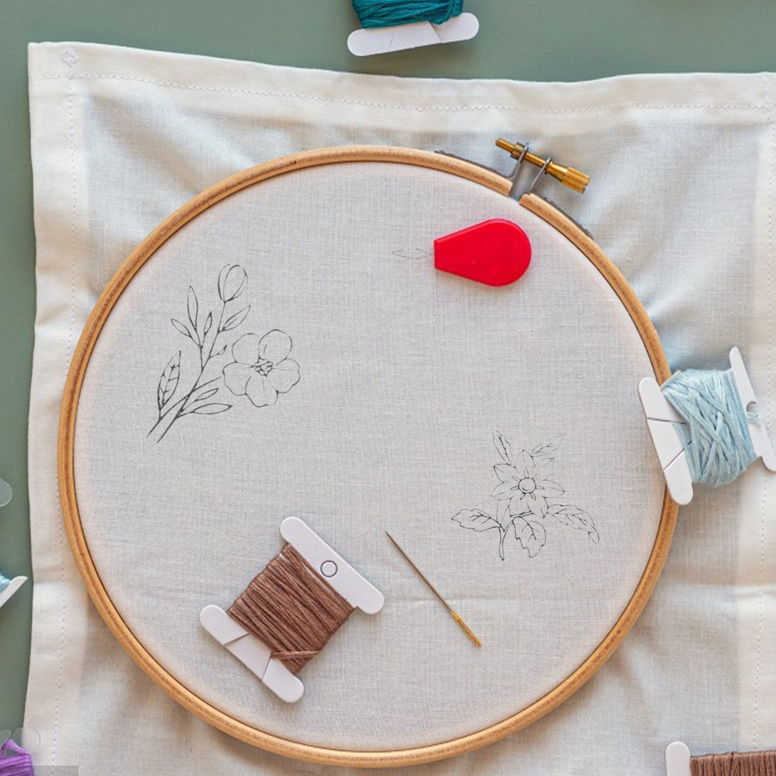 2 Pcs Alphabet Embroidery Stab - Embroidery Alphabet Designs incelemesi ve fiyatı