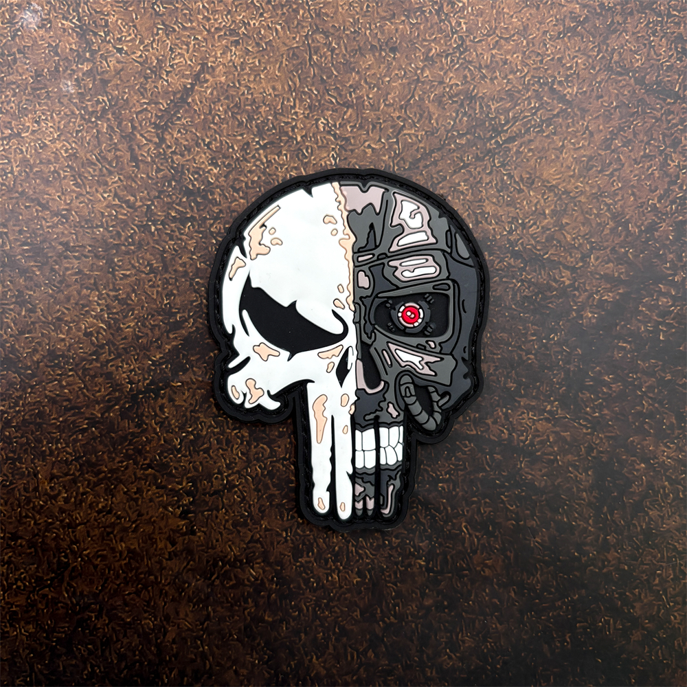A Dark Skull Pvc Sticker Patch - Embroidery Effect incelemesi ve fiyatı