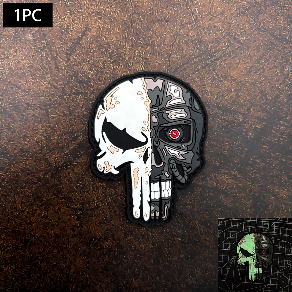 A Dark Skull Pvc Sticker Patch - Embroidery Effect incelemesi ve fiyatı