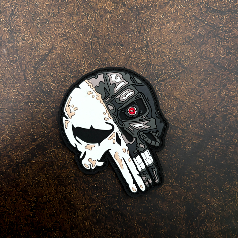 A Dark Skull Pvc Sticker Patch - Embroidery Effect incelemesi ve fiyatı