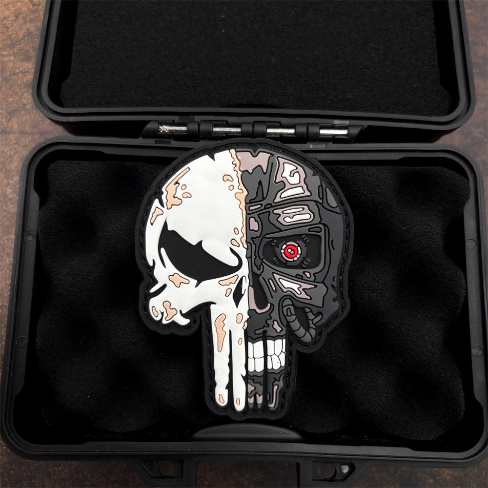 A Dark Skull Pvc Sticker Patch - Embroidery Effect incelemesi ve fiyatı