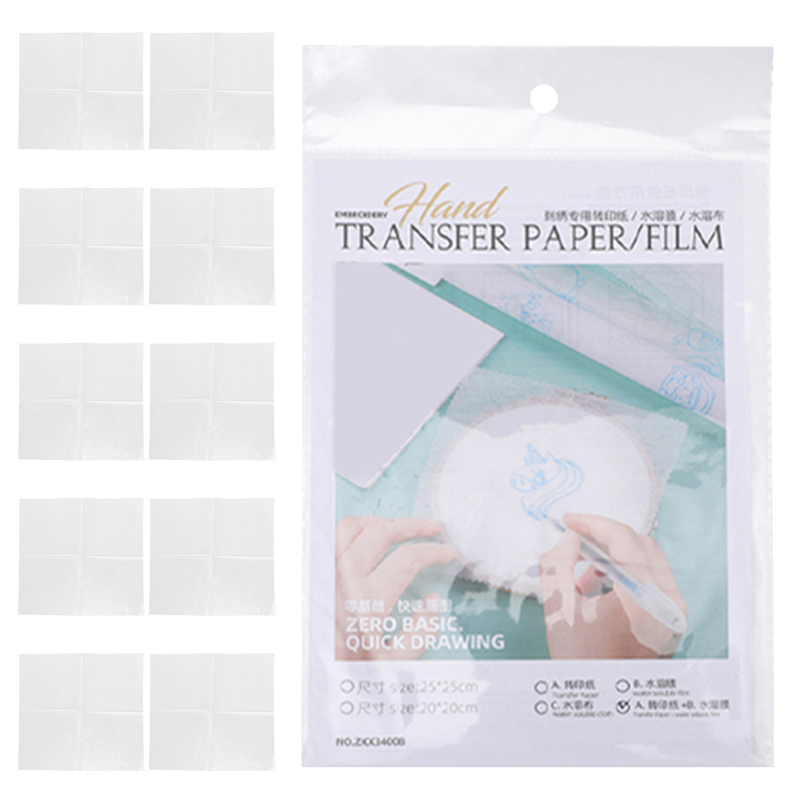 20Pcs Embroidery Transfer Pape - Embroidery Paper incelemesi ve fiyatı