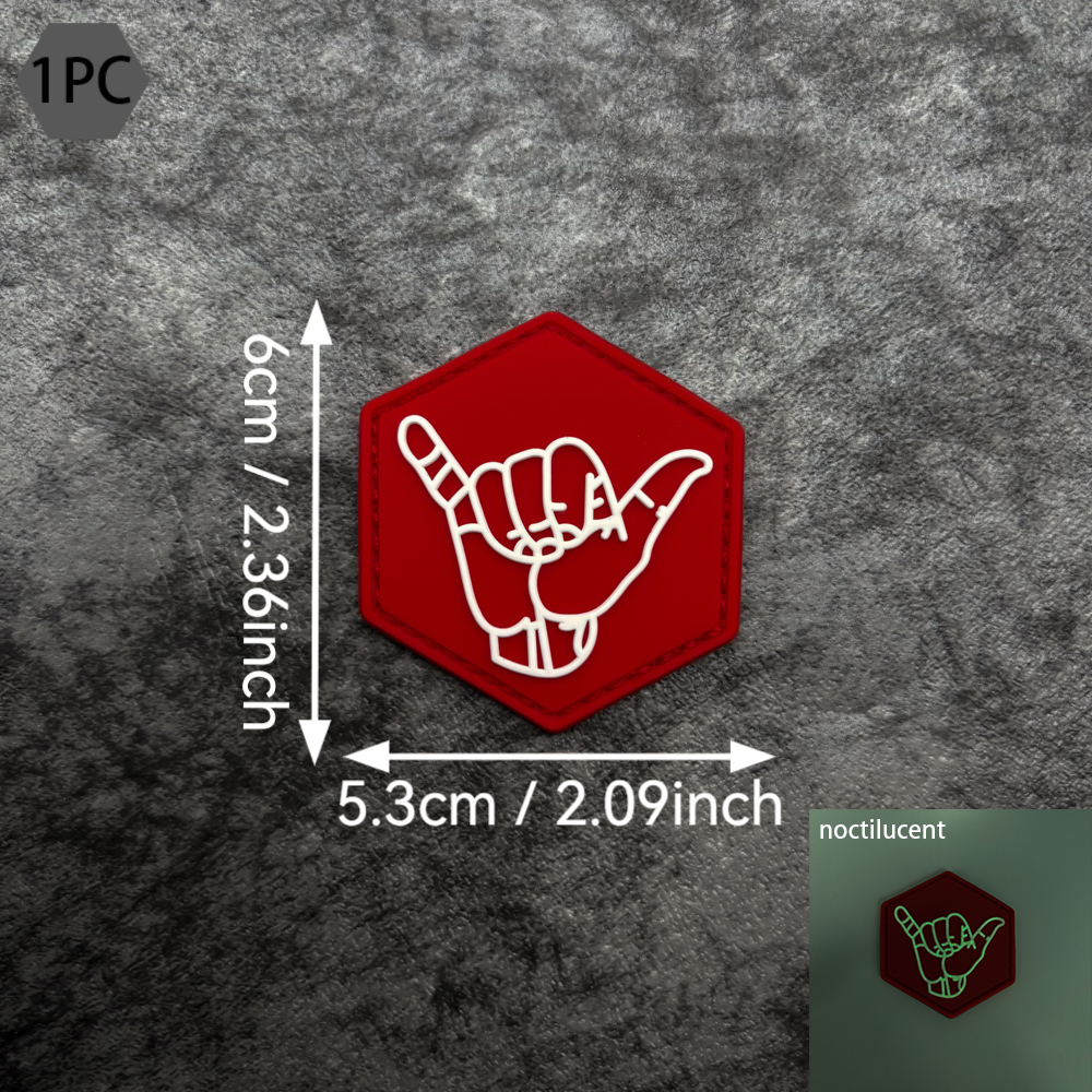 One Gesture Pattern Pvc Patch  - Embroidery Effect incelemesi ve fiyatı
