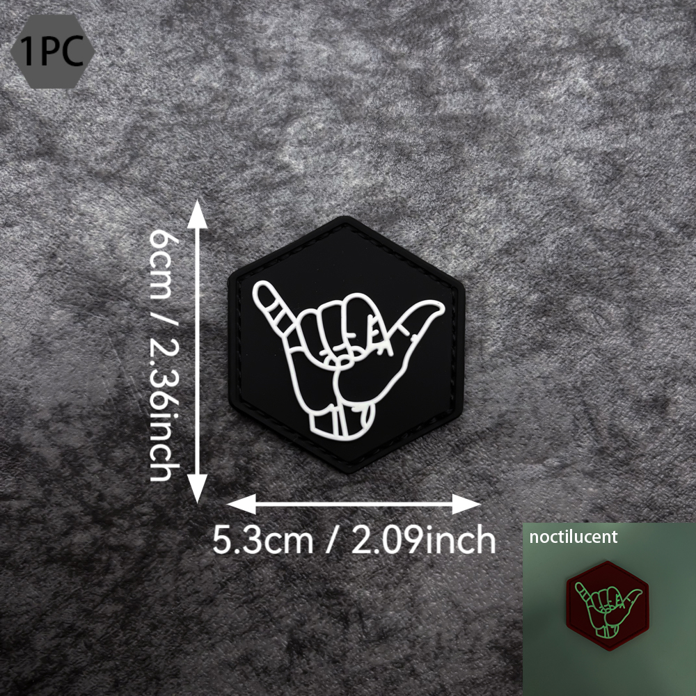 One Gesture Pattern Pvc Patch  - Embroidery Effect incelemesi ve fiyatı