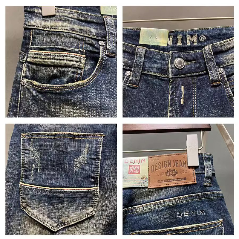 Designer Fashion Men Jeans Hig - Embroidery Effect incelemesi ve fiyatı