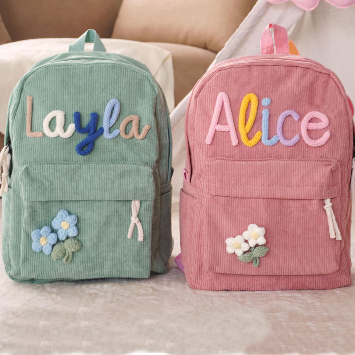 Unisex Personalized Corduroy B - Embroidery Initials Designs incelemesi ve fiyatı