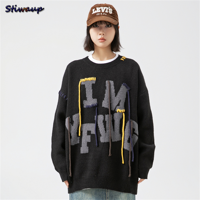 Ladies Oversize Sweater Woman  - Embroidery Alphabet Designs incelemesi ve fiyatı
