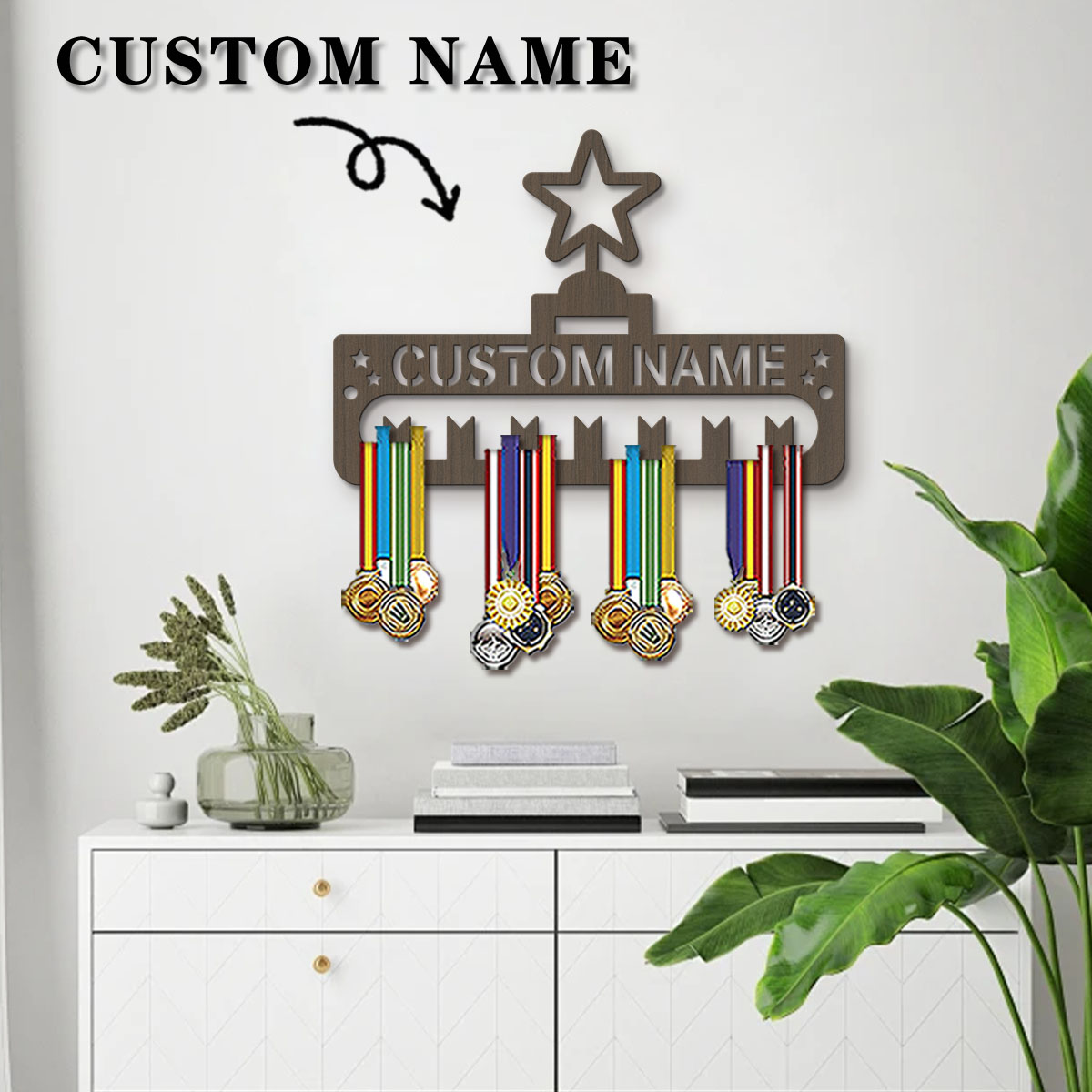 1pc Custom Modern Style Cartoo - Frame Display Wood incelemesi ve fiyatı