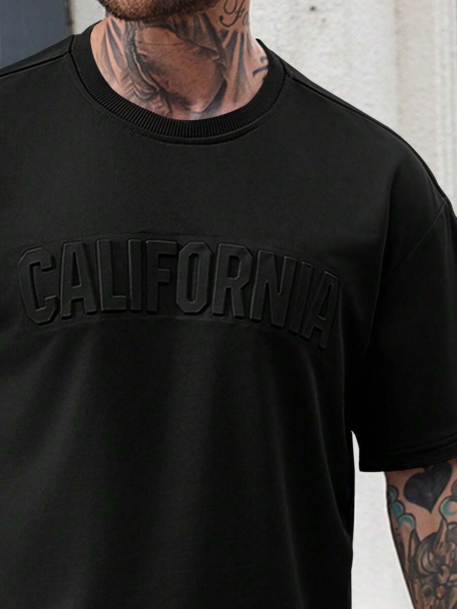 Mens Casual Solid Color Letter - Embroidery Knit incelemesi ve fiyatı