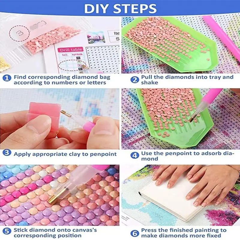 DIY Diamond Painting Colorful  - Embroidery Pattern incelemesi ve fiyatı