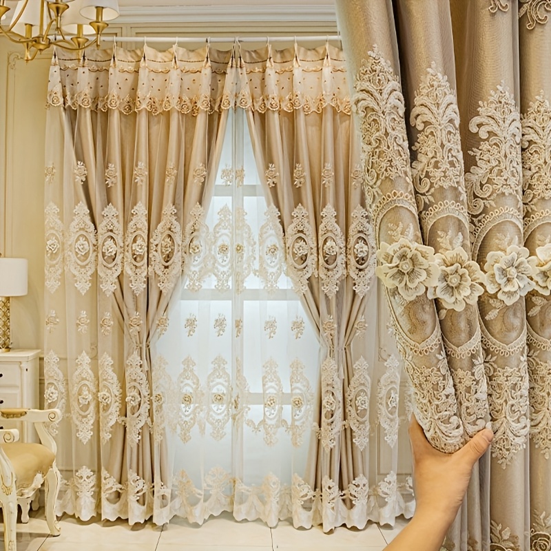 1pc Luxury Double-layer Europe - Embroidery Pattern incelemesi ve fiyatı