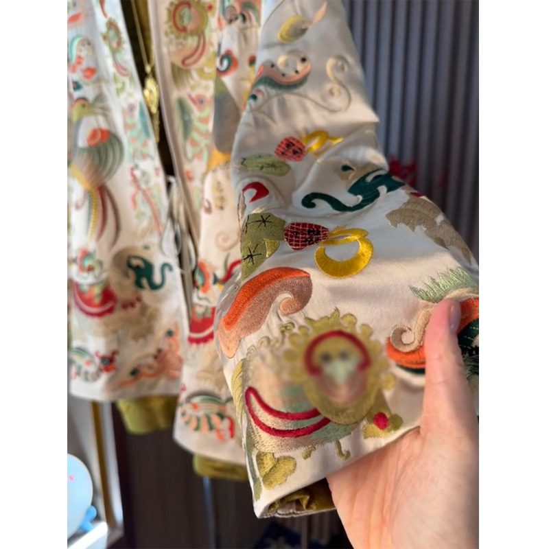 New Chinese Style Kimono Cardi - Embroidery Knit incelemesi ve fiyatı