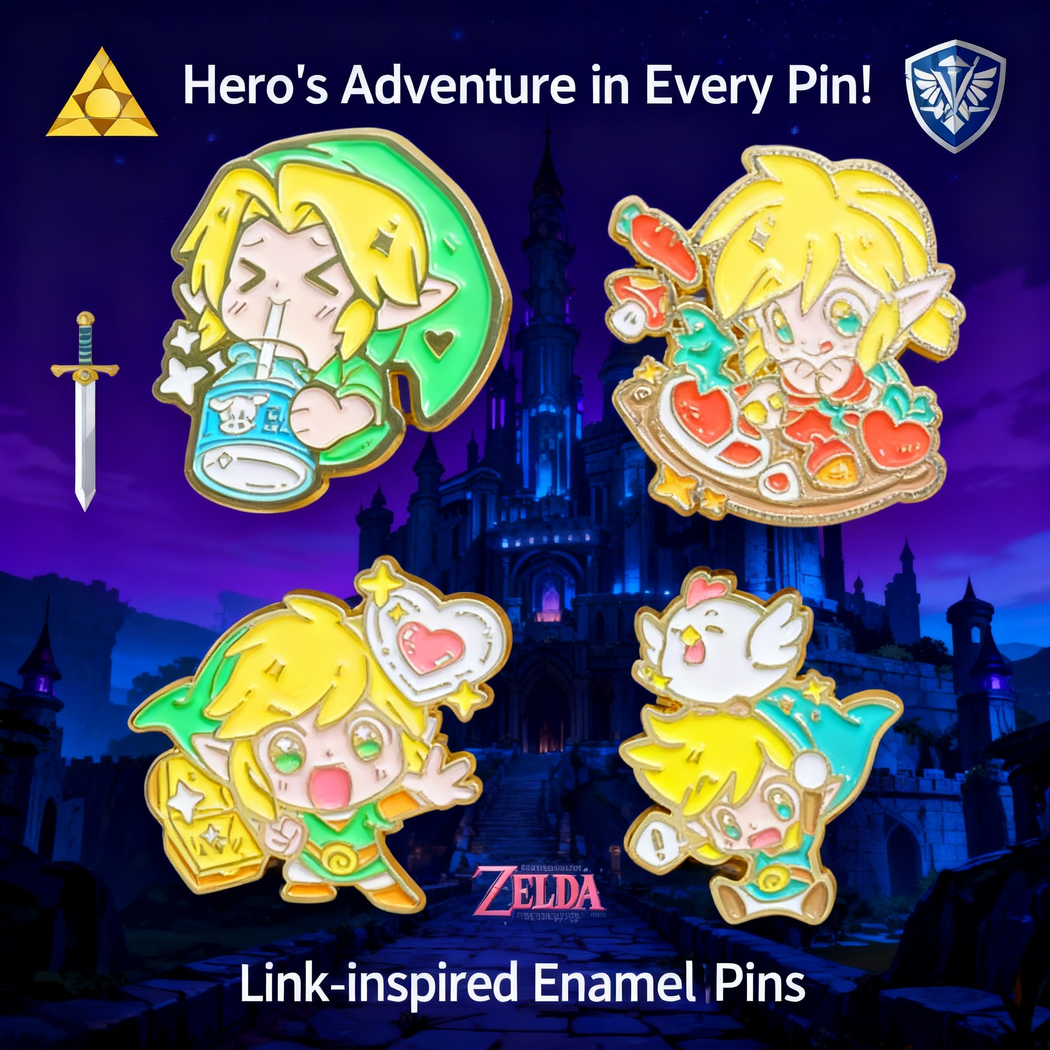 Adventure Game Badges Enamel P - Embroidery Tulle incelemesi ve fiyatı