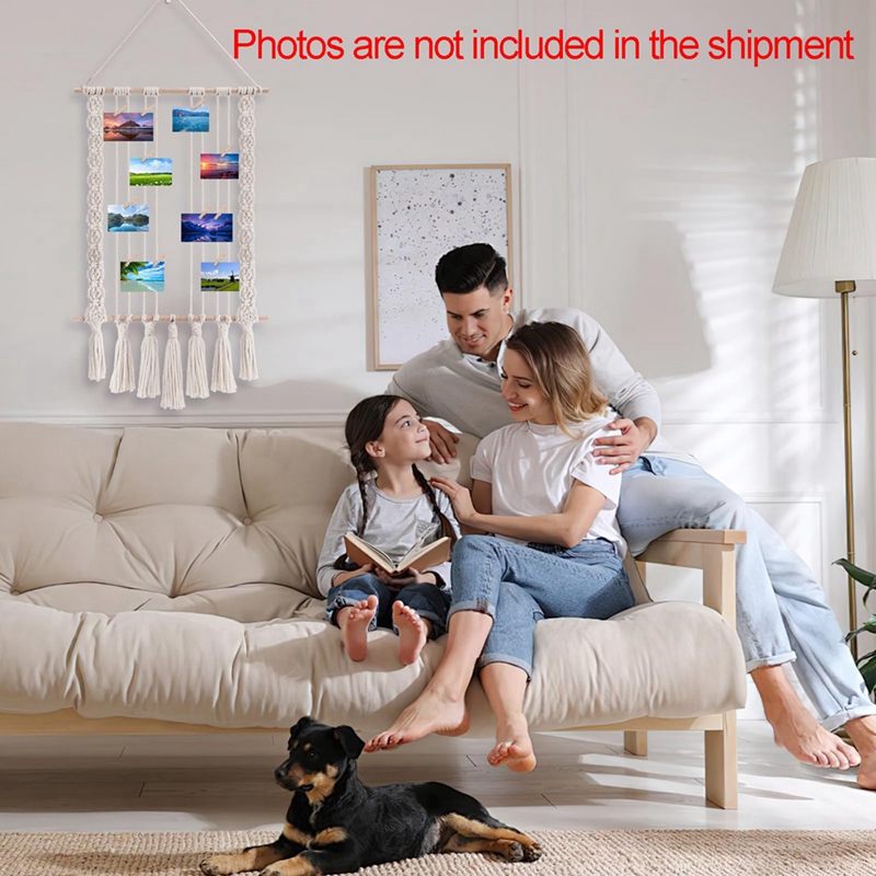 Hanging Photo Display with 30  - Frame Display Wood incelemesi ve fiyatı