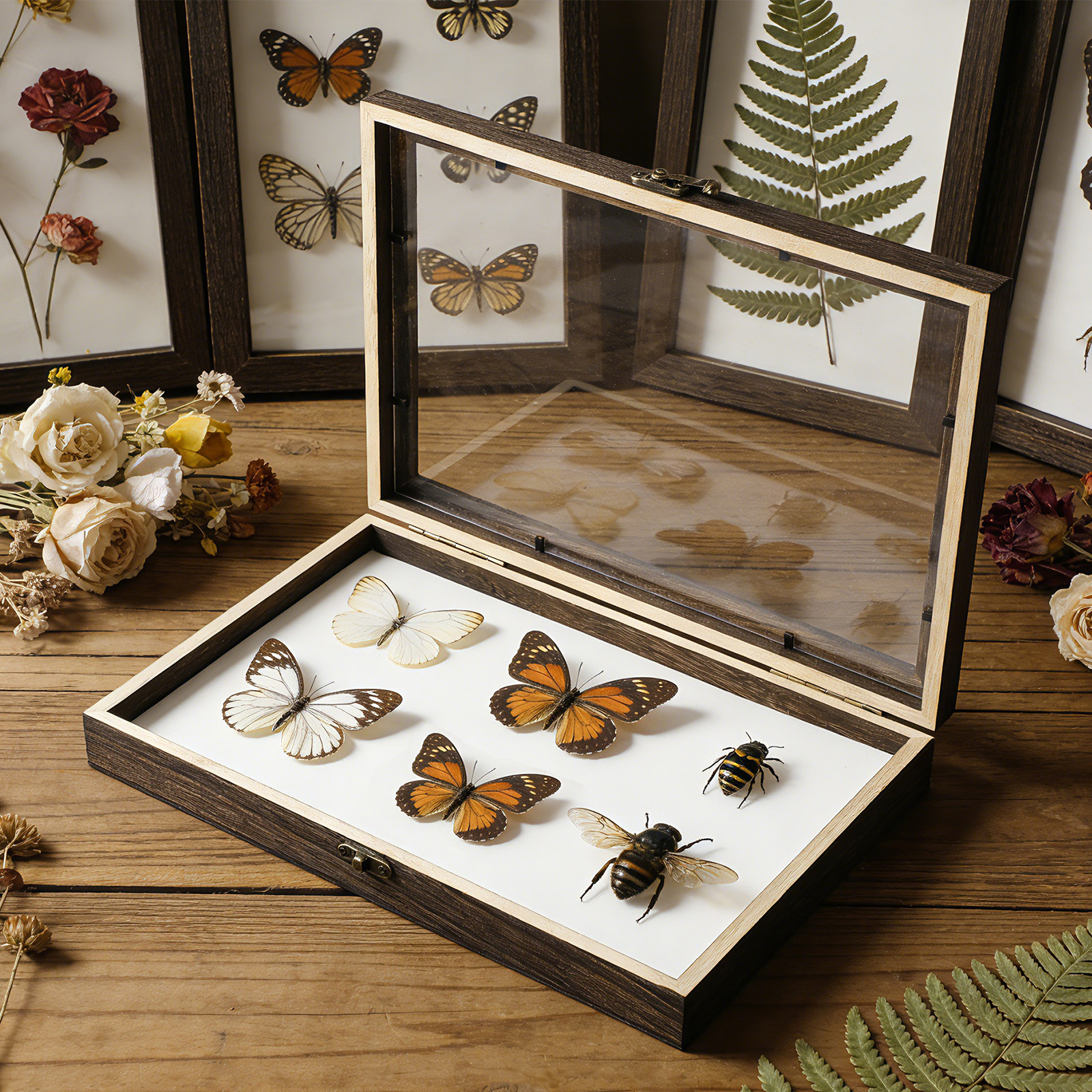 1Set Wood Specimen Storage Box - Frame Display Wood incelemesi ve fiyatı