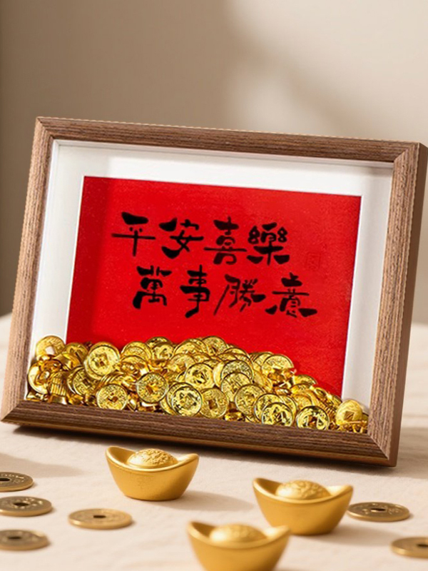 Creative DIY Gold Coin Photo F - Frame Display Wood incelemesi ve fiyatı