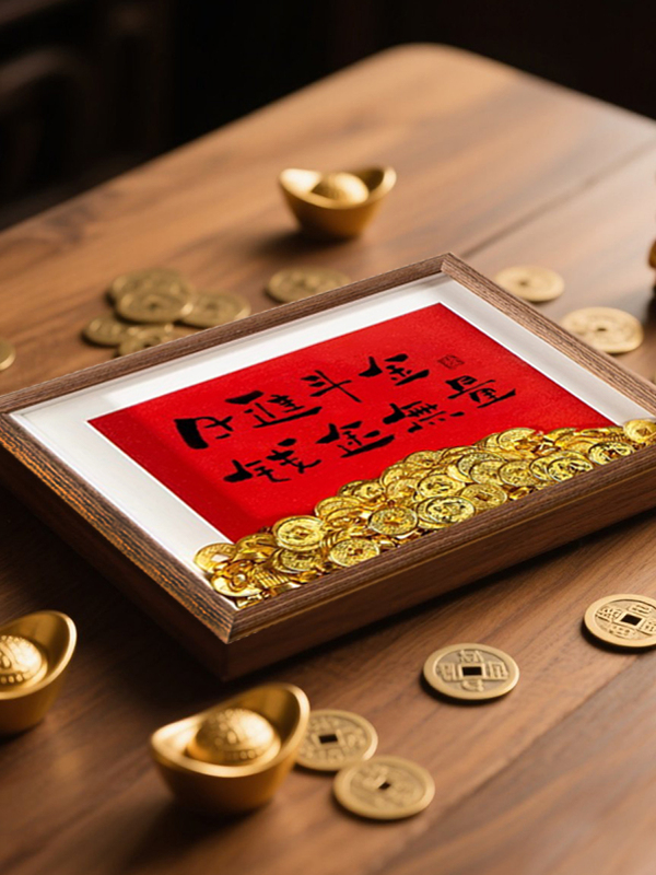 Creative DIY Gold Coin Photo F - Frame Display Wood incelemesi ve fiyatı