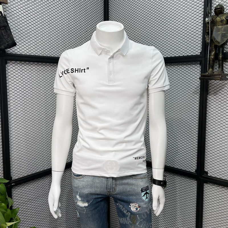 With Collar Tee Shirt for Men  - Embroidery Alphabet Designs incelemesi ve fiyatı