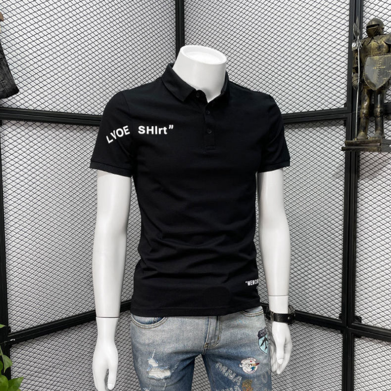 With Collar Tee Shirt for Men  - Embroidery Alphabet Designs incelemesi ve fiyatı