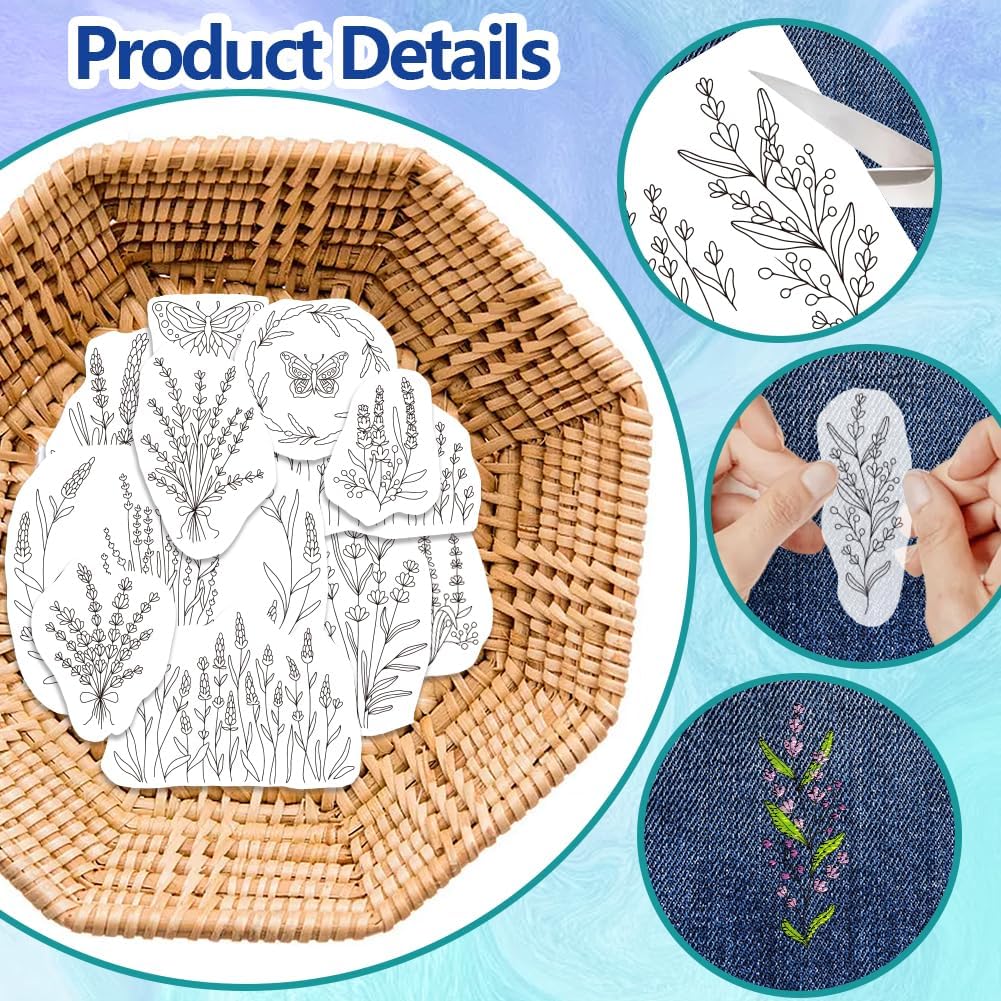 Lavender Flower Butterfly Wate - Embroidery Meaning incelemesi ve fiyatı