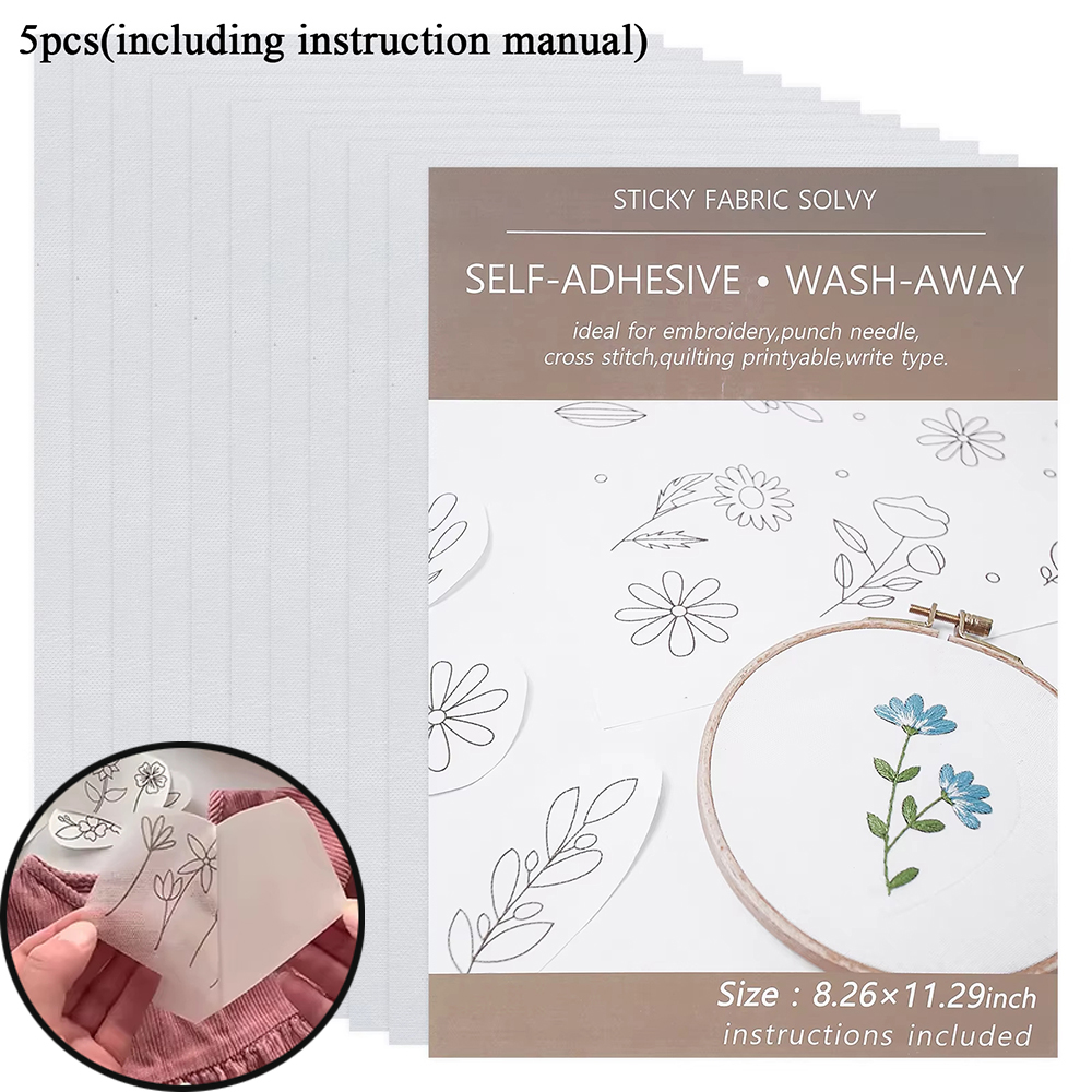 10/5Pcs Water Soluble Embroide - Embroidery Meaning incelemesi ve fiyatı