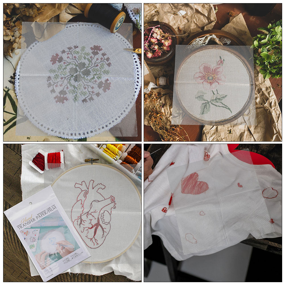 8Pcs Water Soluble Embroidery  - Embroidery Paper incelemesi ve fiyatı