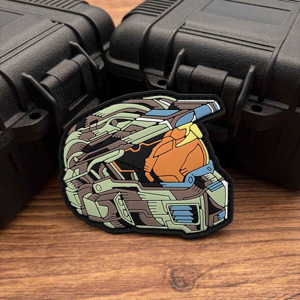 A Helmet-Wearing Pattern Pvc S - Embroidery Effect incelemesi ve fiyatı